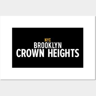 New York Crown Heights - Crown Heights Brooklyn Schriftzug - Crown Heights Logov Posters and Art